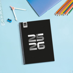 AGENDA ESCOLAR FINOCAM25 COOL 1/4 SVH 25-26 NEGRO+ 4º - 155X212 MM 645040326
