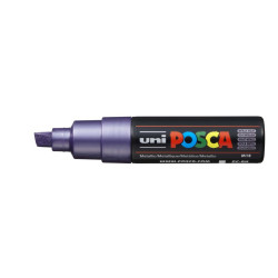 MARCADOR UNI-BALL POSCA PC-8K BISEL GRUESO 8MM VIOLETA METALICO -M12-