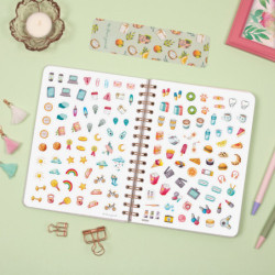 AGENDA ESCOLAR FINOCAM25 T.FLOWER JOURN.E10 1DP 25-26 ROSA+ E10 - 155X212 MM 647020226