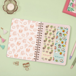 AGENDA ESCOLAR FINOCAM25 T.FLOWER JOURN.E10 1DP 25-26 ROSA+ E10 - 155X212 MM 647020226