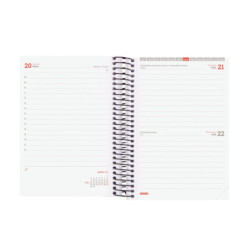 AGENDA ESCOLAR FINOCAM25 ESPIR E8 1DP 25-26 TURQUESA+ E8 - 120X171 MM 633360126