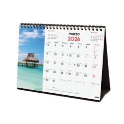 CALENDARIO SOBREMESA 2026 P.PARADISIACOS+ FINOCAM26 780324026 210 X 70 X 155 MM