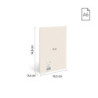 LIBRETA A6 MILAN ENCOLADA 48H LISO 95G 430 SINCE 1918 BEIGE 57261G48BG UNIDAD