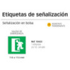 LETRERO APLI SEÑALIZACION ADHESIVO SALIDA EMERGENCIA 10432