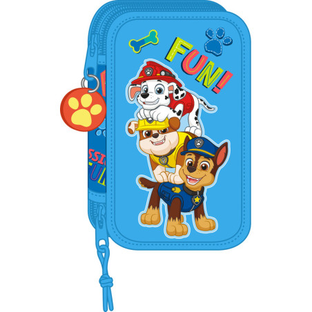 ESTUCHE CREMA DOBLE PEQ 28 PCS PAW PATROL "FRIENDSHIP" 412256854 19,5*12,5 SAFTA22