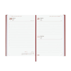 AGENDA MILANO Y10 1DP 2026 BURDEOS+ FINOCAM26 625167426 143 X 29 X 210 MM