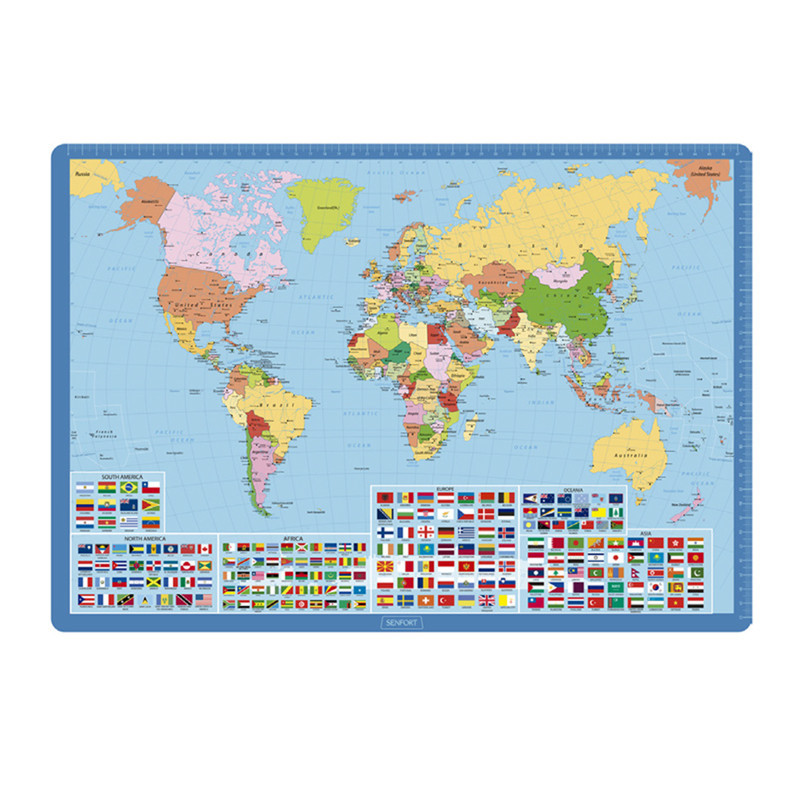 VADE SOBREMESA 35*50CM MAPA MUNDO PLANISFERIO SENFORT21 1270081