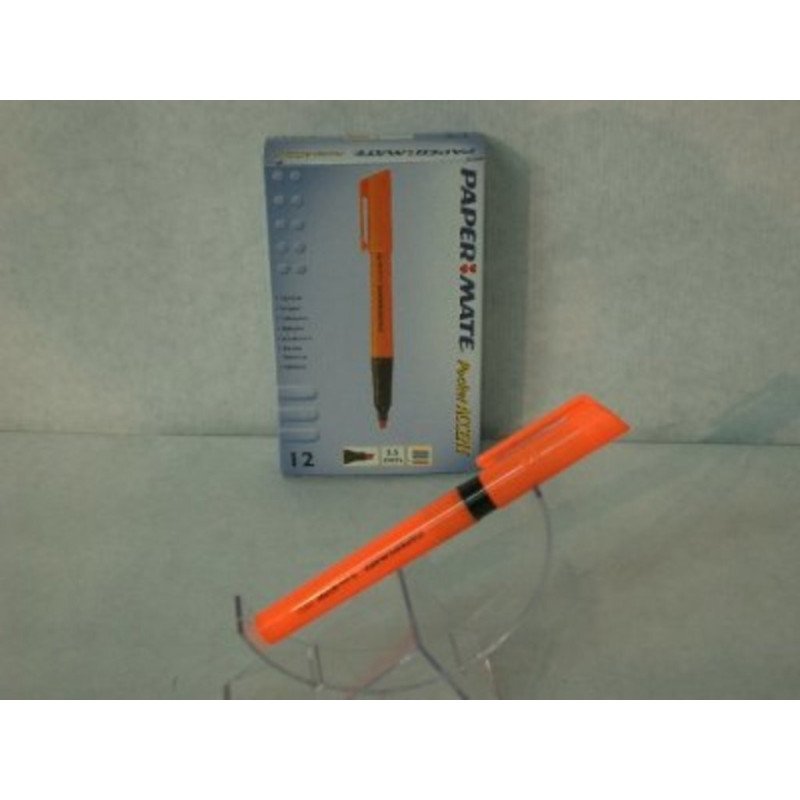 MARCD.FLUOR PAPERMATE SHARPIE POCKET ACCENT NARANJA C/12U ^