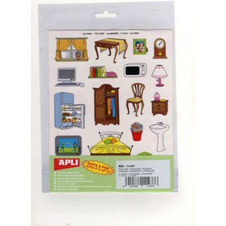 ETIQUETAS APLI GOMETS LA CASA 3H REF.11437 ^