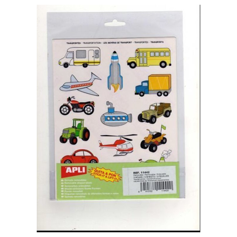 ETIQUETAS APLI GOMETS TRANSPORTES 3H REF.11442 ^