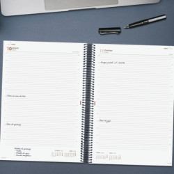 AGENDA OPAQUE E40 1DP 2026 AZUL+ FINOCAM26 742921026 230 X 29 X 297 MM