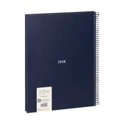CUADERNO EUROPEAN MILAN A4 80H CUADRO 5*5 95G 430 SINCE 1918 AZUL 57143E80B