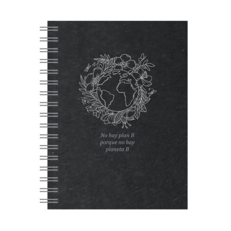 CUADERNO ESPIRAL A-5 SENFORT21 PUNTEADO 120 HOJAS ECO COLOR NEGRO 7807116