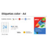 ETIQUETAS APLI I/L/C A-4 70*36 AZUL 100H 11835