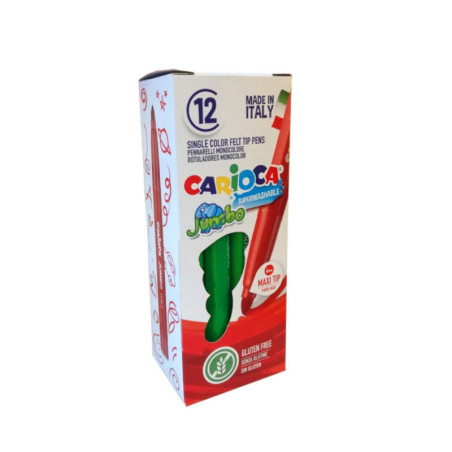 ROTULADOR CARIOCA JUMBO VERDE MENTA CAJA 12U 40130/28