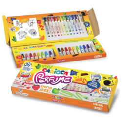 ROTULADOR CARIOCA PERFUME SPECIAL BOX 30U CON ADHESIVOS 43530