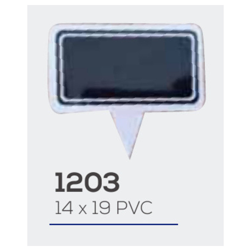 LETRERO PVC 9*14 C/PINCHO PARA MARCADOR TIZA LIQUIDA PTE 10U MOD 1203