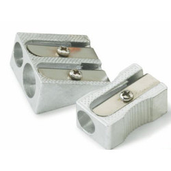 SACAPUNTAS ALUMINIO 2 AGUJEROS FAIBO