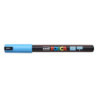 MARCADOR UNI-BALL POSCA PC-1MR PUNTA EXTRA FINA 0,7MM AZUL CLARO -8-