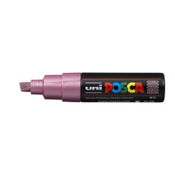 MARCADOR UNI-BALL POSCA PC-8K BISEL GRUESO 8MM ROSA METALICO -M13-