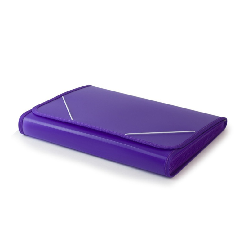 CARPETA FUELLE 12B PRYSE RIBETE COLOR LILA 4151006