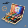 MALETIN DIBUJO LITTLE ARTIST MADERA DOS PISOS 106 PZAS ALEX BOG AB-0892
