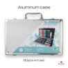 MALETIN DIBUJO ALEX BOG 80 PZAS ALUMINIO LITTLE ARTIST AB-0896