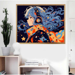 LIENZO ALEX BOG PINTAR POR NUMEROS 40*50 FANTASY GIRL SG-0350