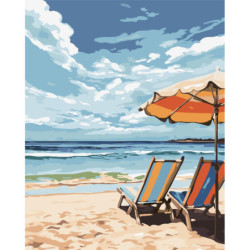 LIENZO ALEX BOG PINTAR POR NUMEROS 40*50 MIRANDO AL MAR EN PAREJA SG-0345