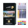 ROTULADOR TINTA LIQUIDA INK BRUSH PINCEL ACUARELABLES ALEX BOG CAJA 12U AB-0508