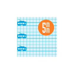 CUADERNO LAMELA CUARTO 90G FLUOR CUADRICULA PAUTADA TAPA PLASTICO 5MM 80H 7CTP05S6