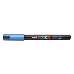 MARCADOR UNI-BALL POSCA PC-1MR PUNTA EXTRA FINA 0,7MM AZUL METALICO -M33-