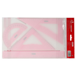 ESTUCHE DIBUJO REGLAS FLEXIBLES SURTIDO DE 3 COLORES SAFTA 943901