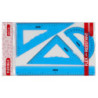 ESTUCHE DIBUJO REGLAS FLEXIBLES SURTIDO DE 3 COLORES SAFTA 943901