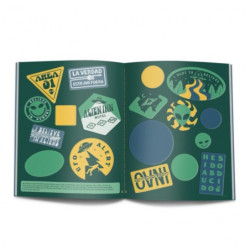 RUBIO CALIGRAFIA LIBRETA LETTERING UN VIAJE EN TIEMPO AÑOS 70 40PAG