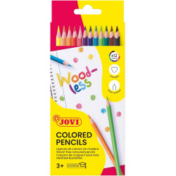 LAPIZ JOVI WOODLESS 12 COLORES 734/12