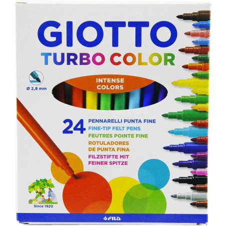 ROTULADOR GIOTTO TURBO COLOR FILA 24 COL