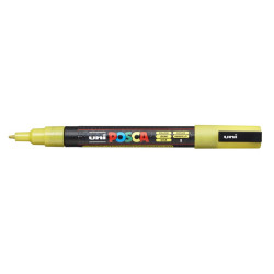 MARCADOR UNI-BALL POSCA PC-3ML PUNTA REDONDA 0,9-1,3MM PURPURINA AMARILLO -2-