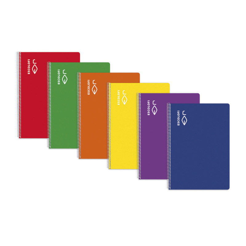 CUADERNO ESCOLOFI ESPIRAL FL 100H 3*3*9