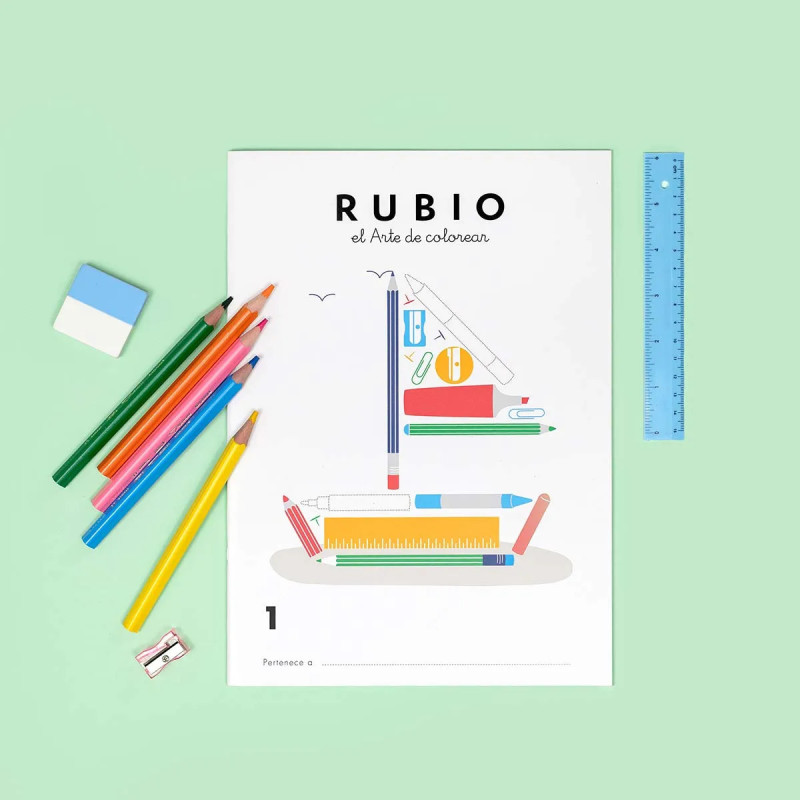 CUADERNO DE COLOREAR PINTACOLOR RUBIO Nº 1