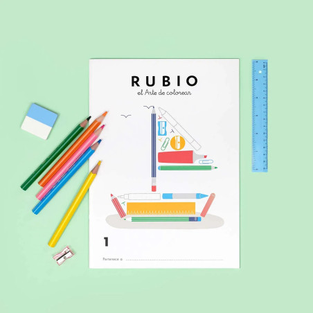 CUADERNO DE COLOREAR PINTACOLOR RUBIO Nº 1