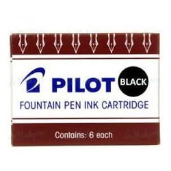 TINTA CARTUCHO PILOT IC-50 NEGRO CAJA 6U