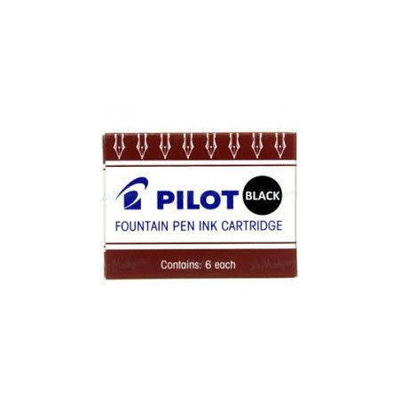 TINTA CARTUCHO PILOT IC-50 NEGRO CAJA 6U