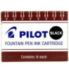 TINTA CARTUCHO PILOT IC-50 NEGRO CAJA 6U