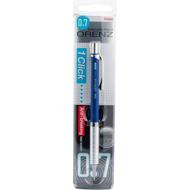 PORTAMINAS PENTEL ORENZ METAL 0,7 AZUL PP1007GCX