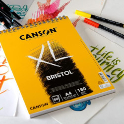 BLOC DIBUJO CANSON XL ESPIRAL BRISTOL A-3 50H 180G C31078A022