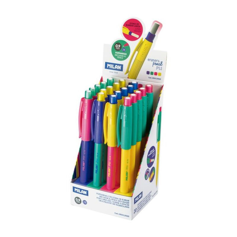 PORTAMINAS 0,9MM MILAN PL1 HB EXP 20U. 18512920