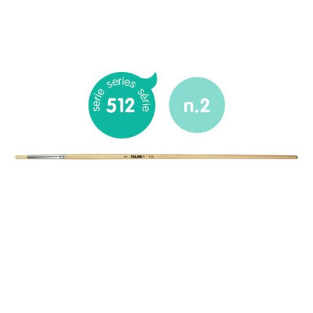 PINCEL MILAN 512 PELO CERDA CHUNKING REDONDO PARA OLEO SERIE 512 Nº 2 UNIDAD