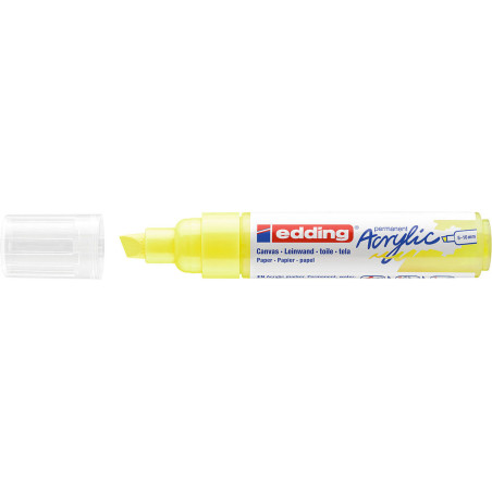 MARCADOR EDDING N.º 5000 ACRILICO 5-10 MM AMARILLO NEON COLOR 65 UNIDAD