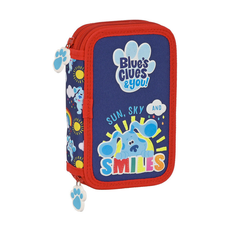 PLUMIER DOBLE PQÑO 28 PCS BLUES CLUES SAFTA23 ENERO 412255854